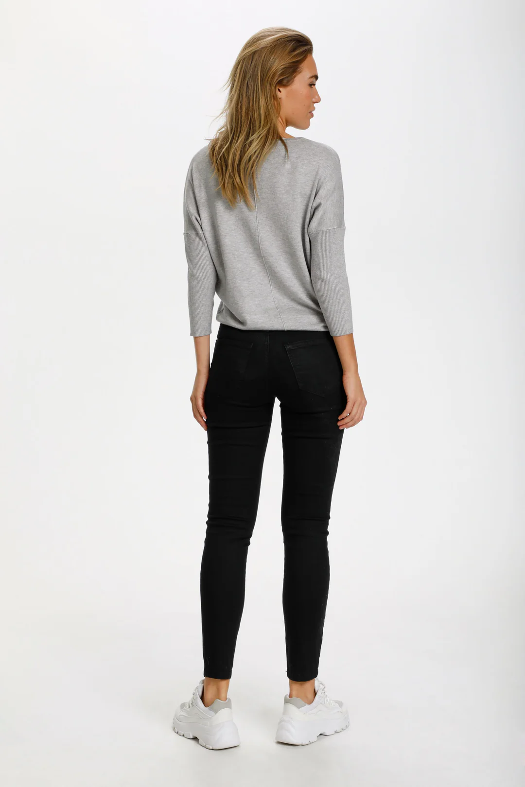 Saint Tropez Mila Bat Wing Knit - Grey