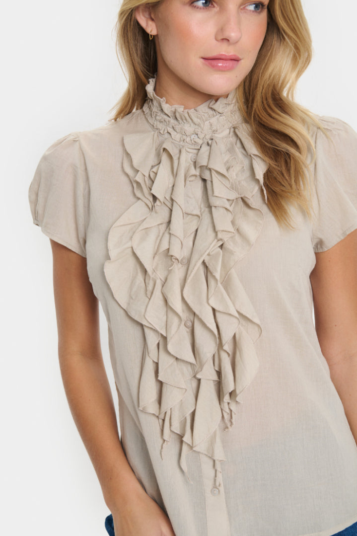 Saint Tropez Tilli SZ SS Shirt - Plaza Taupe