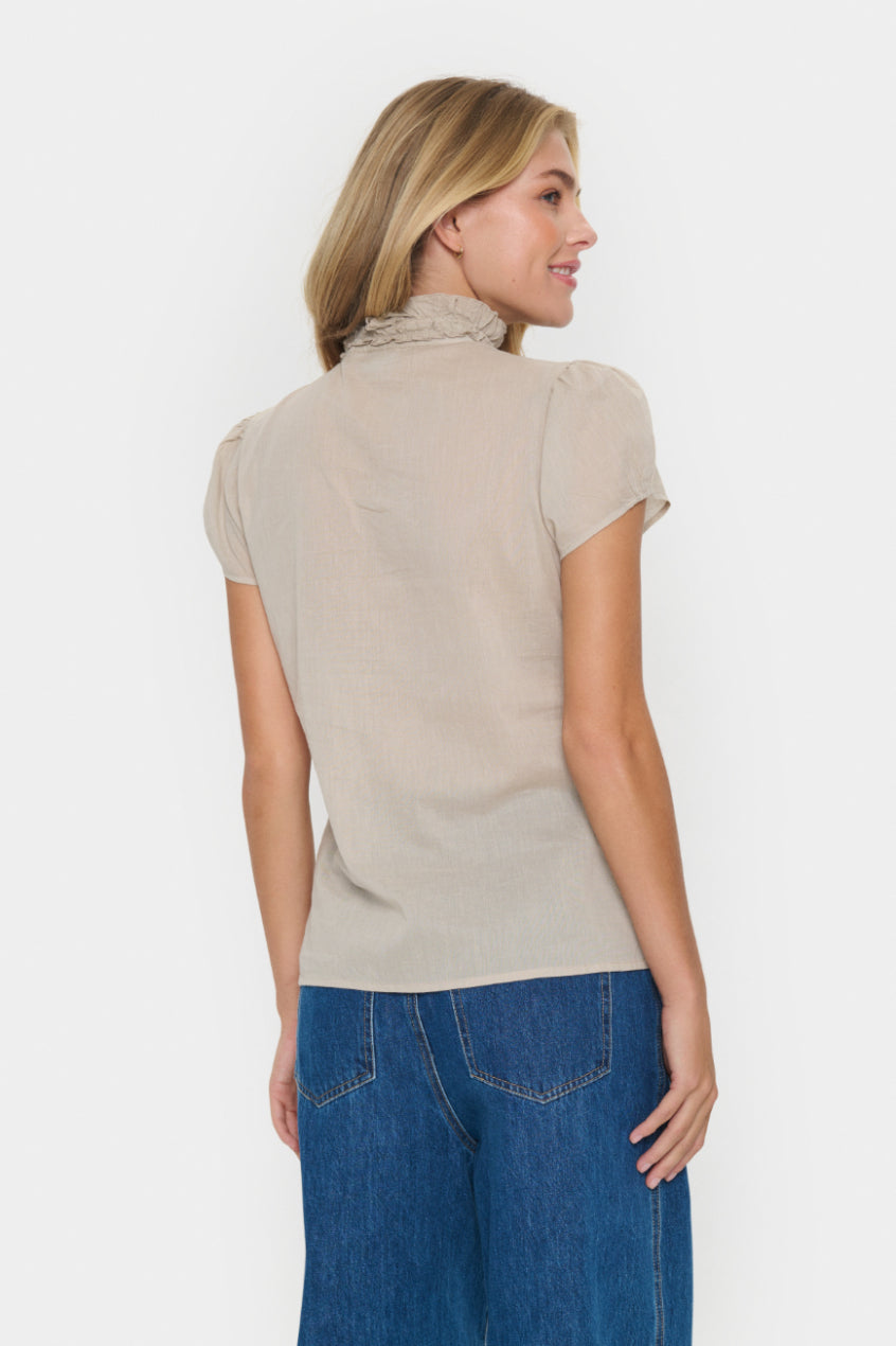 Saint Tropez Tilli SZ SS Shirt - Plaza Taupe