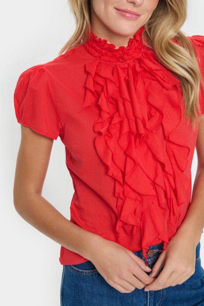Saint Tropez Tilli SZ SS Shirt - Flame Scarlet