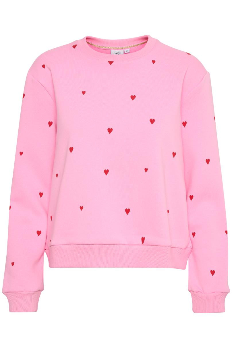 Saint Tropez Dagna SZ Sweatshirt - Bonbon Flame Hearts