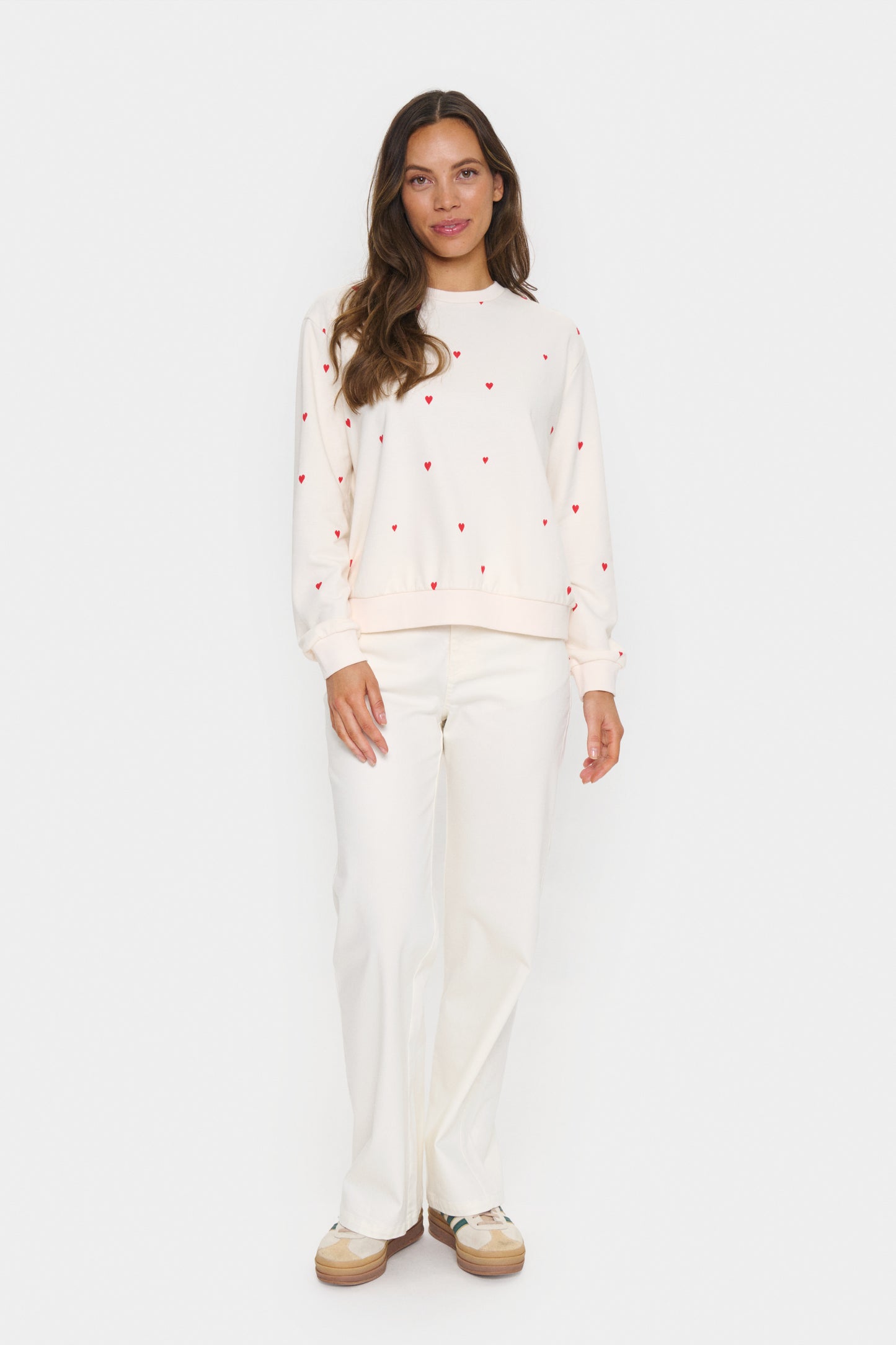 Saint Tropez Dagna SZ Sweatshirt - Ice Flame Hearts