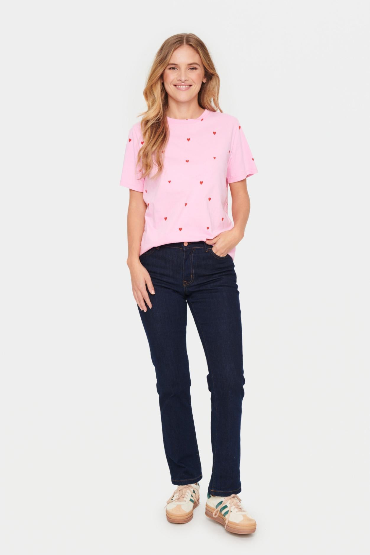 Saint Tropez Dagni SZ T-Shirt - Bonbon Flame Hearts