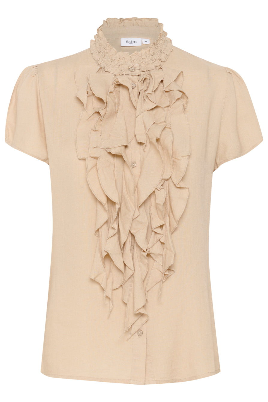 Saint Tropez ElliSZ SS Shirt - Irish Cream