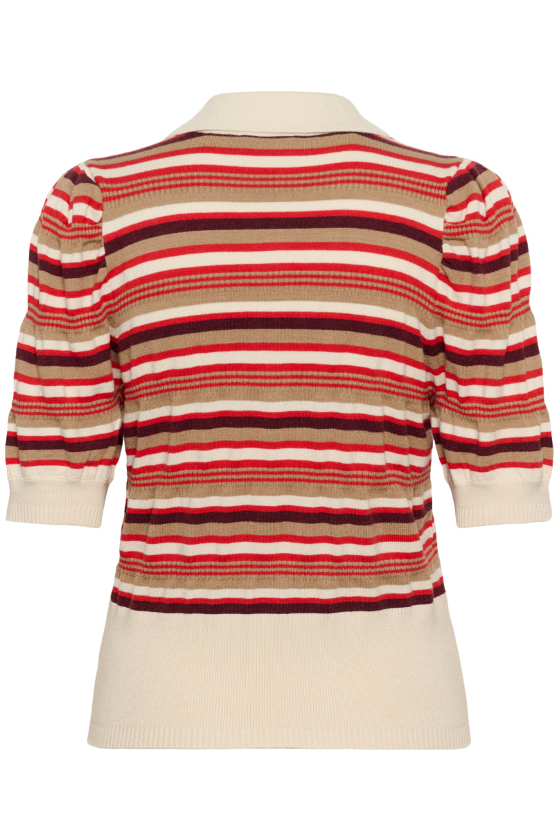 Saint Tropez Phillia Pullover - Valiant Poppy Multi Stripe