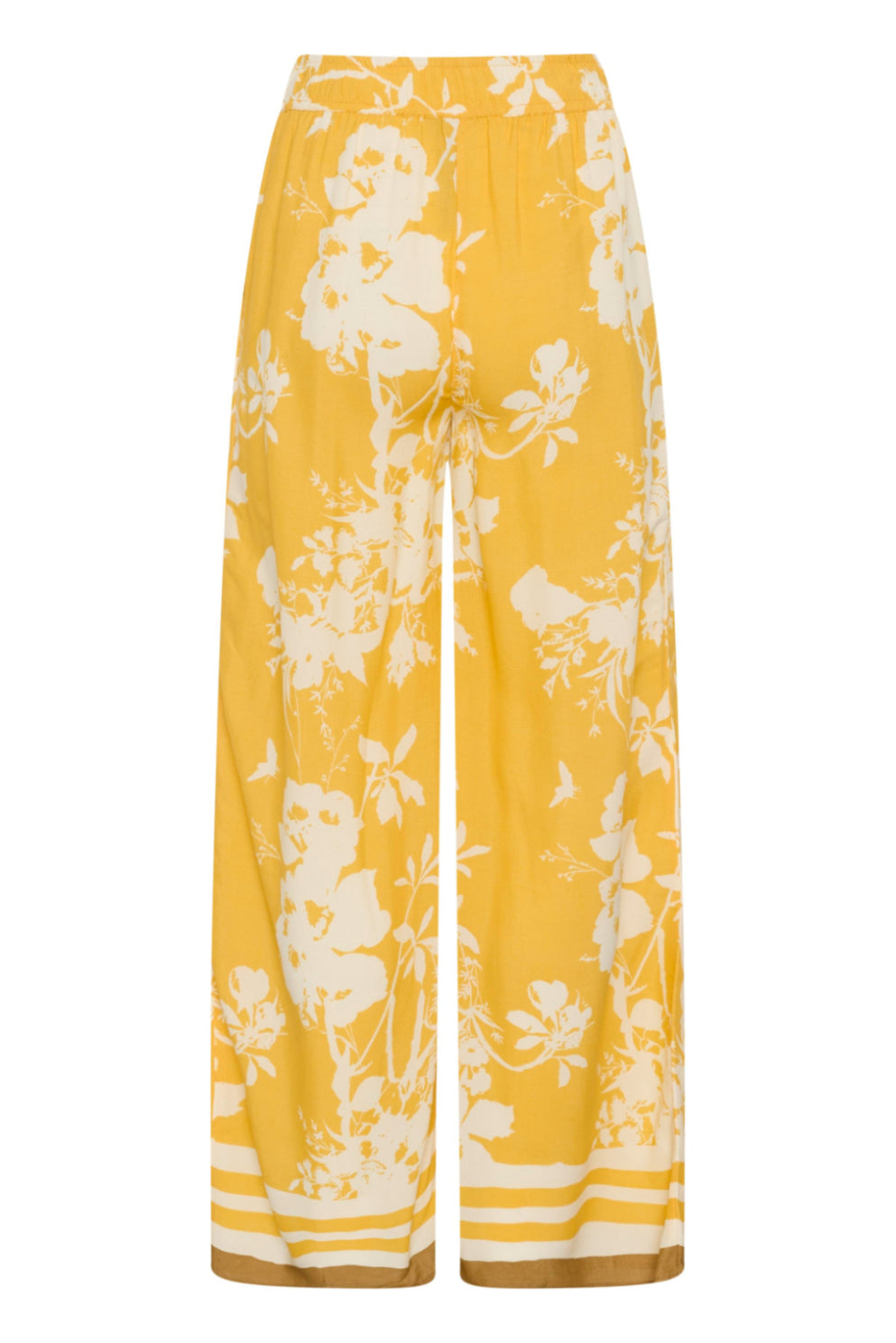 Saint Tropez Rasheda Pants - Golden Apricot Flower Bloom