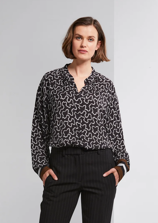 Lania the Label Gatsby Shirt - Black Print