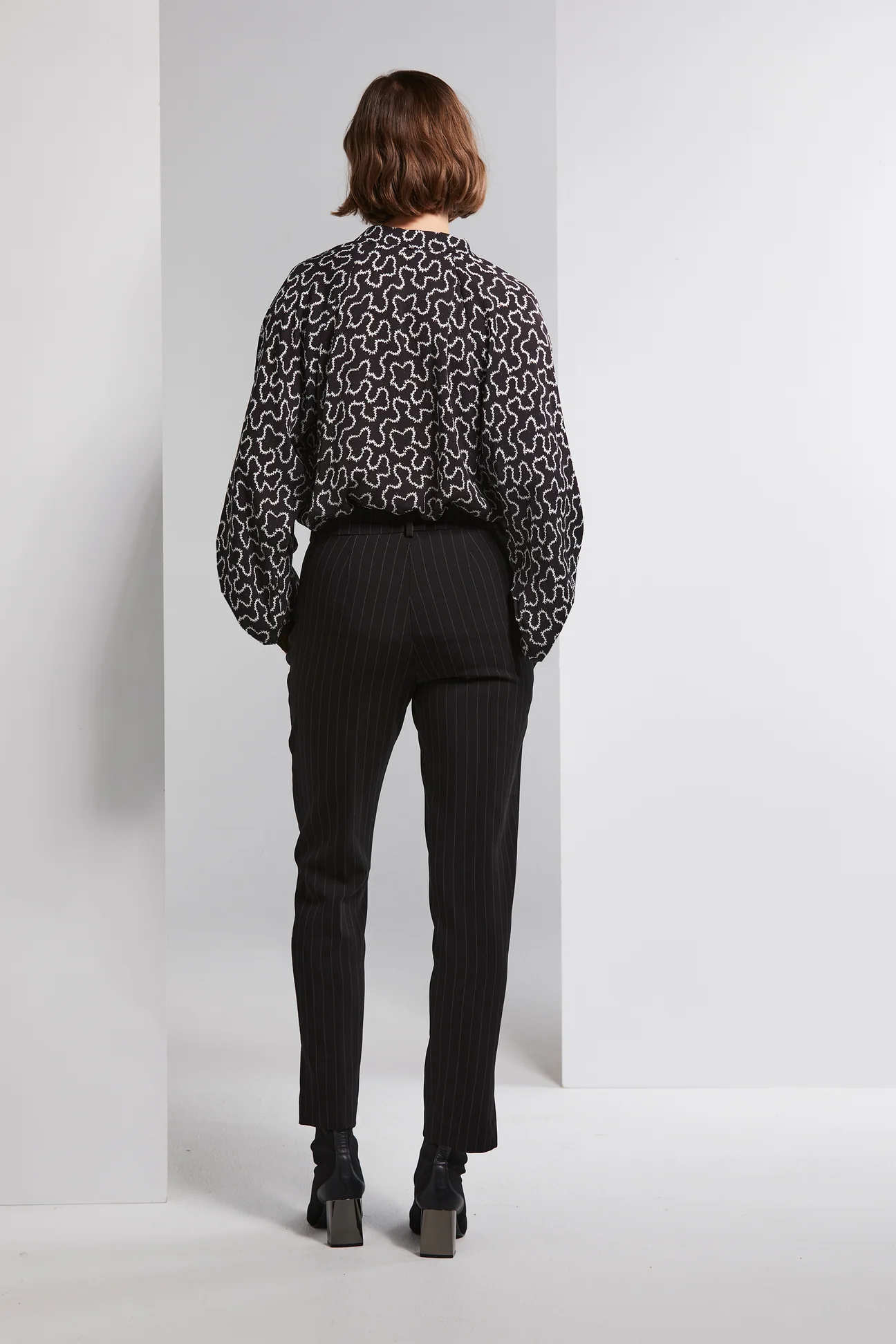 Lania the Label Gatsby Shirt - Black Print