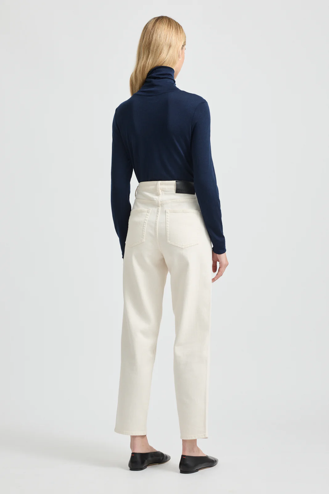 Toorallie Turtle Neck Merino Tee - Navy