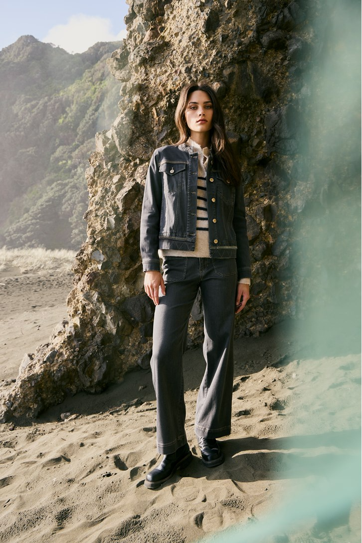 Lania the Label Chrome Jean - Charcoal