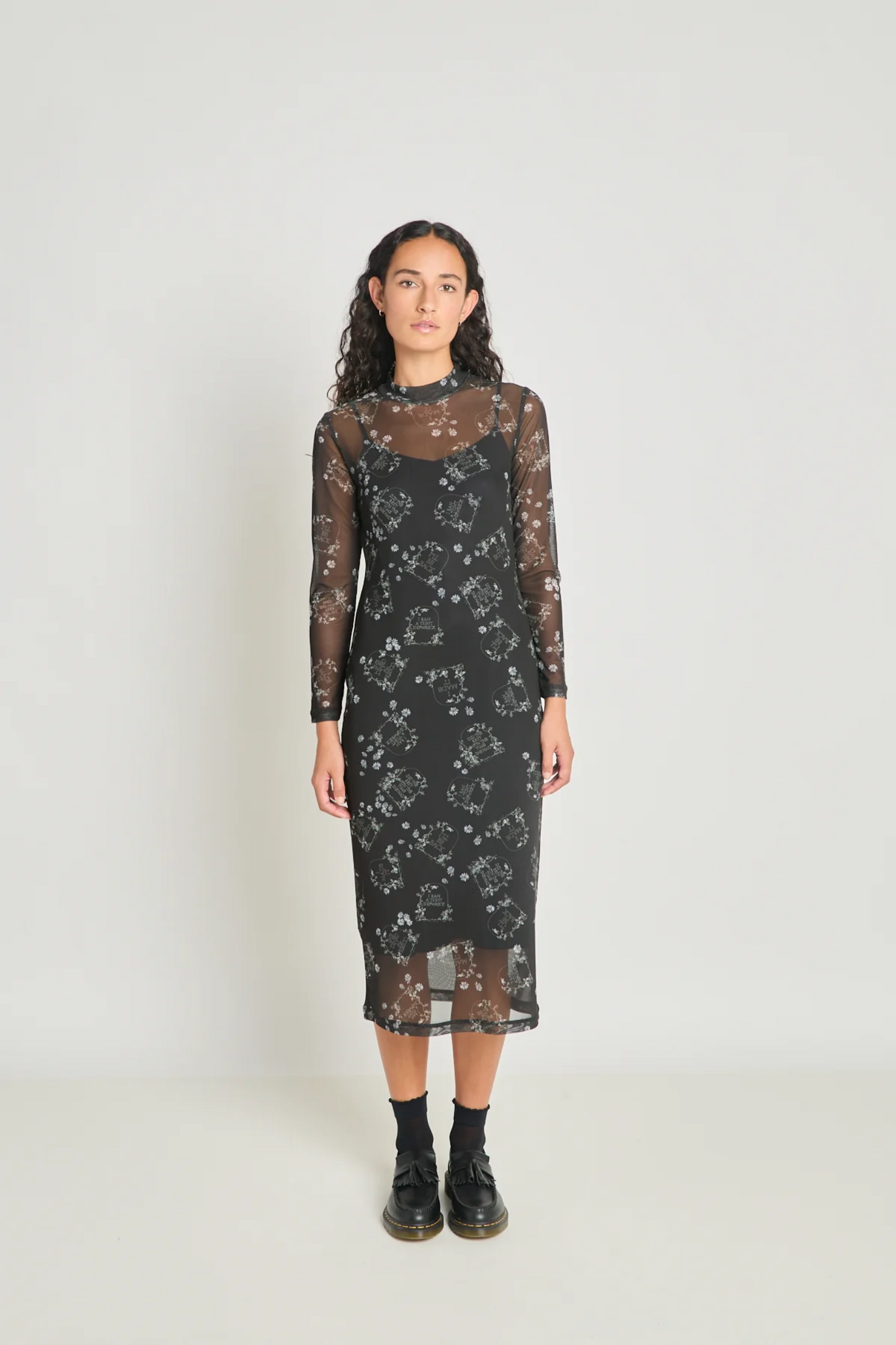 Twenty-Seven Names Death Becomes Her Dress - Black Tombstone