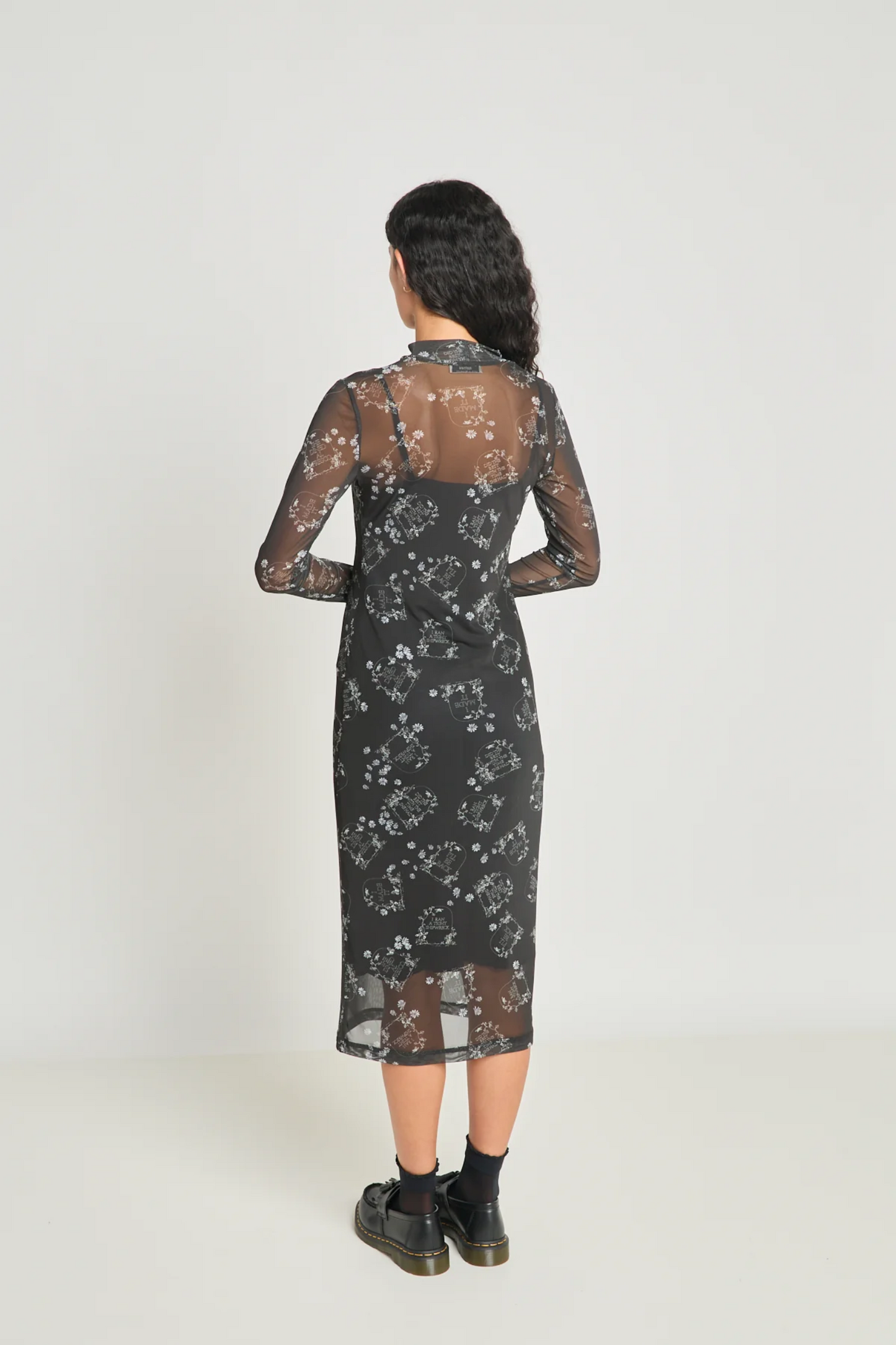 Twenty-Seven Names Death Becomes Her Dress - Black Tombstone