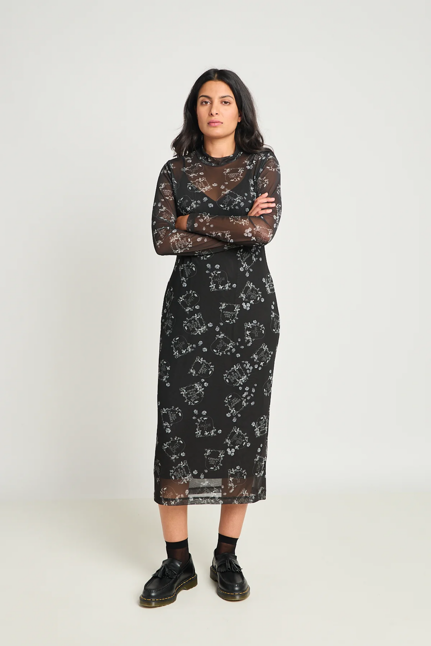 Twenty-Seven Names Death Becomes Her Dress - Black Tombstone