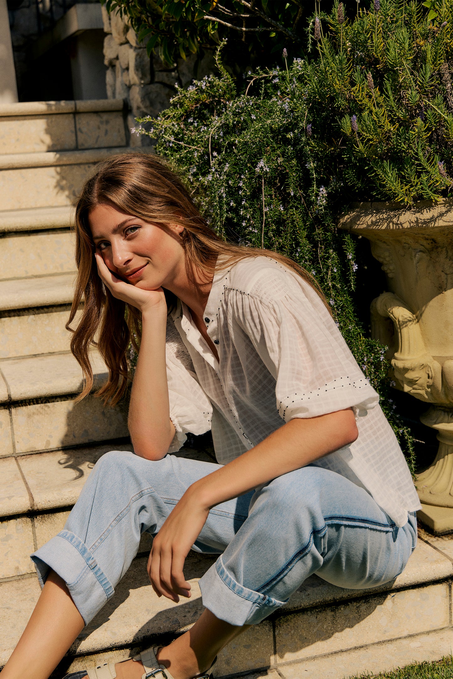 Lania The Label Bleached Legal Jean - Bleached