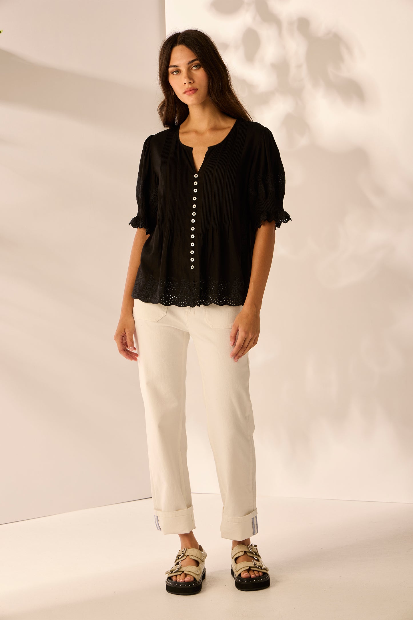 Lania The Label Clover Shirt - Black
