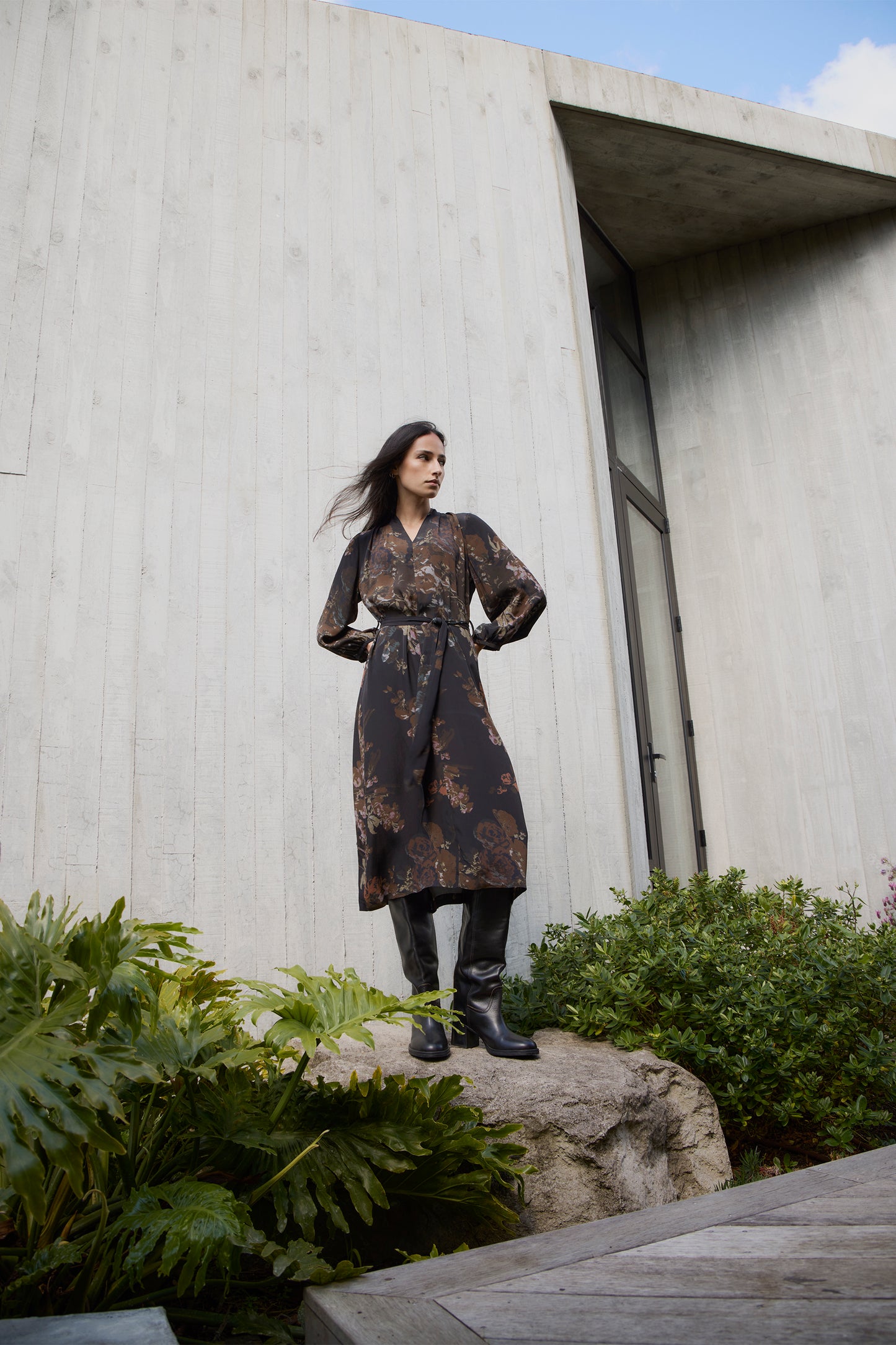 Lania The Label Cameo Dress - Cameo Print