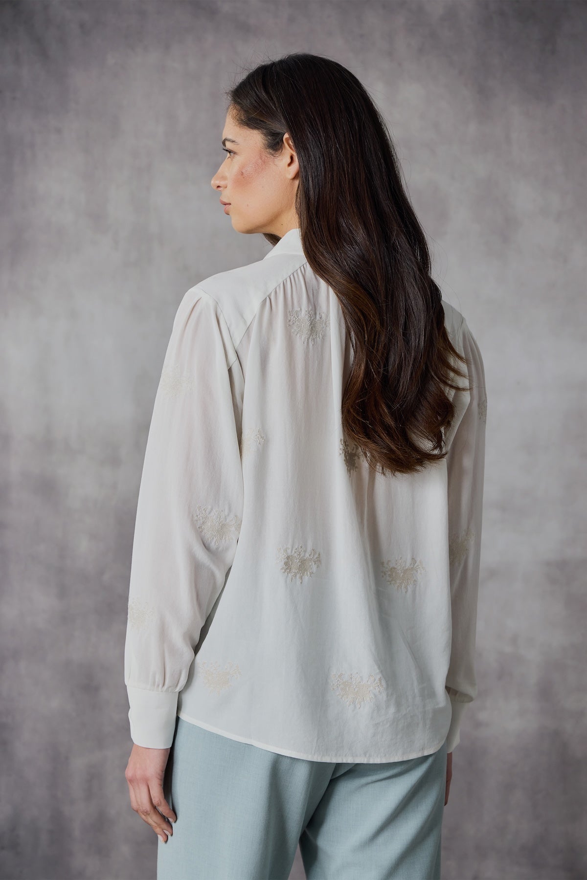 Lania The Label Tapestry Shirt - Ivory