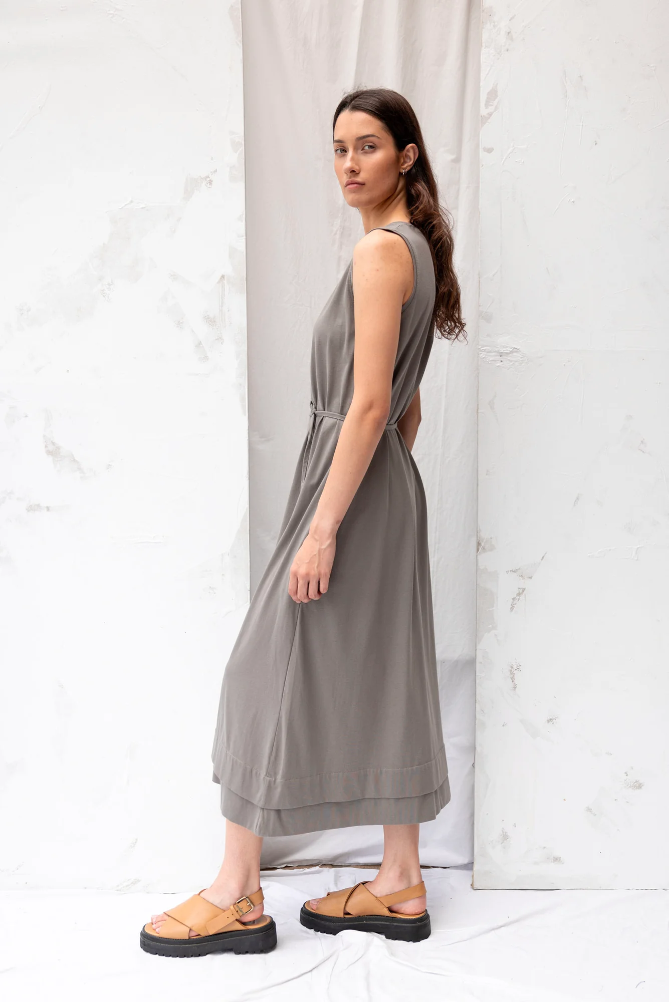 Re.Create Convoy Dress - Grey Sage