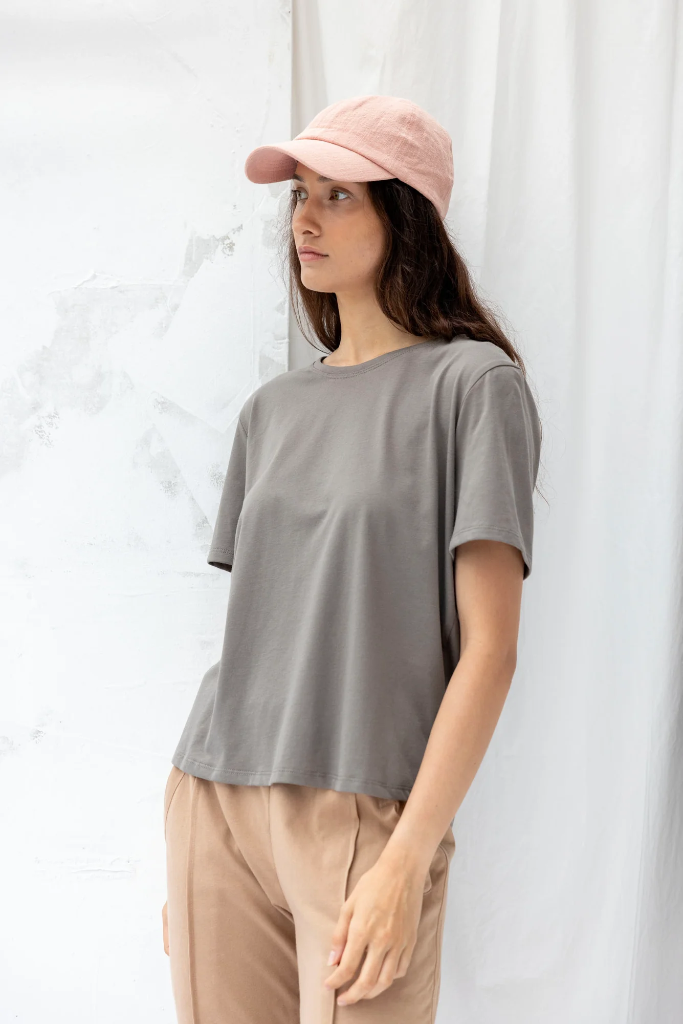 Re.Create Key Tee - Grey Sage