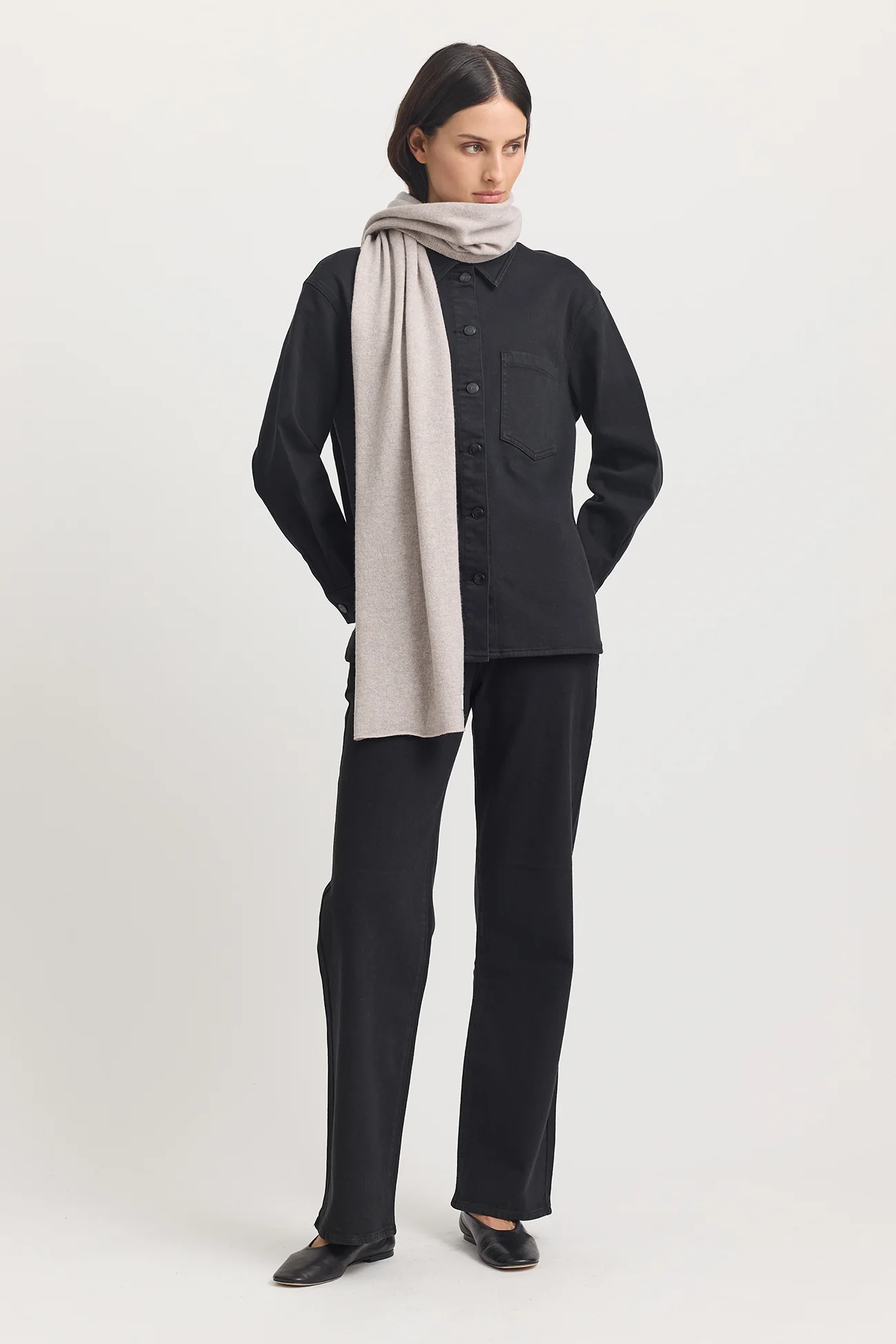Toorallie Fine Wool Scarf - Light Oak