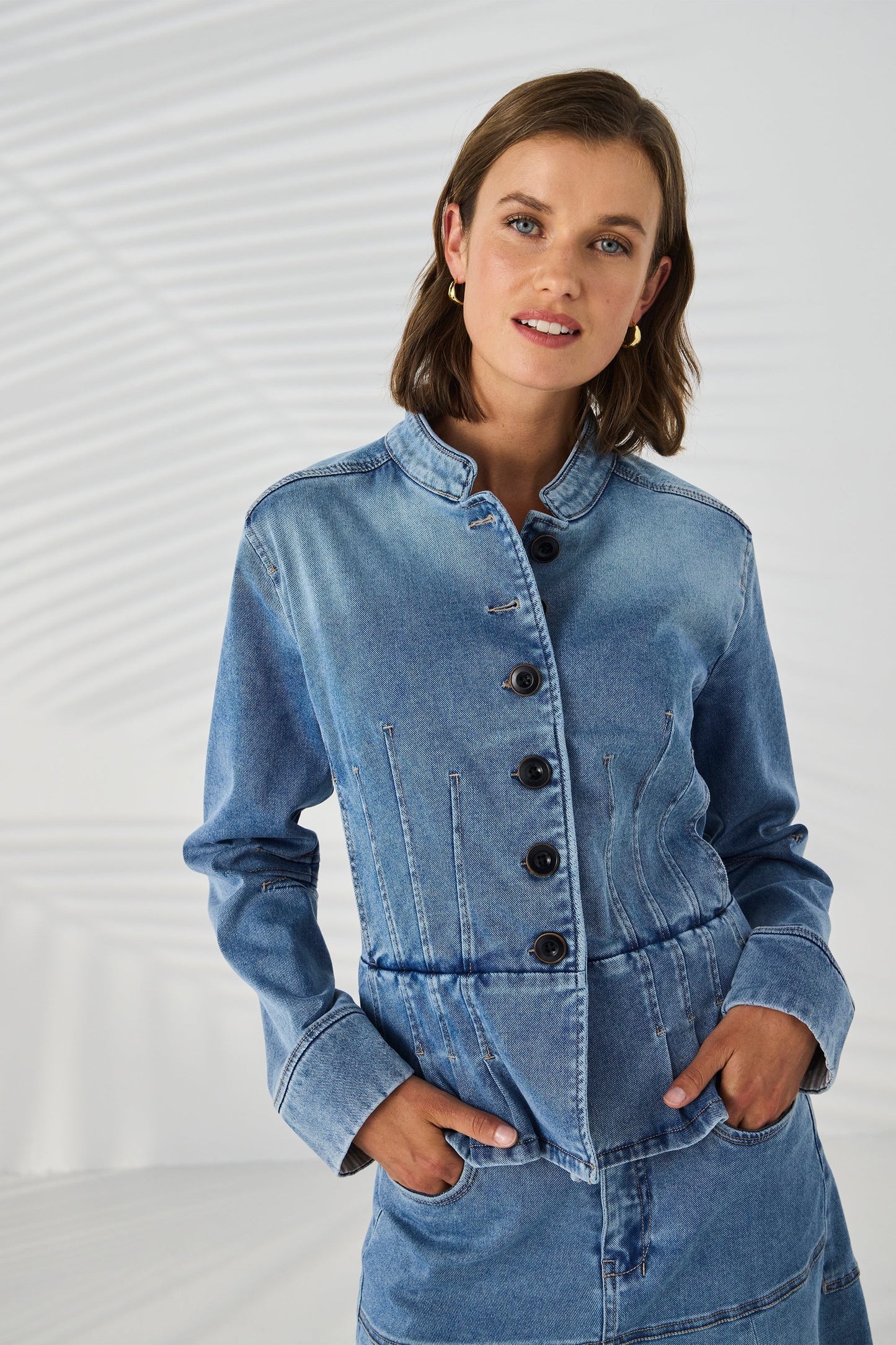 Lania The Label Thompson Jacket - Aged Indigo
