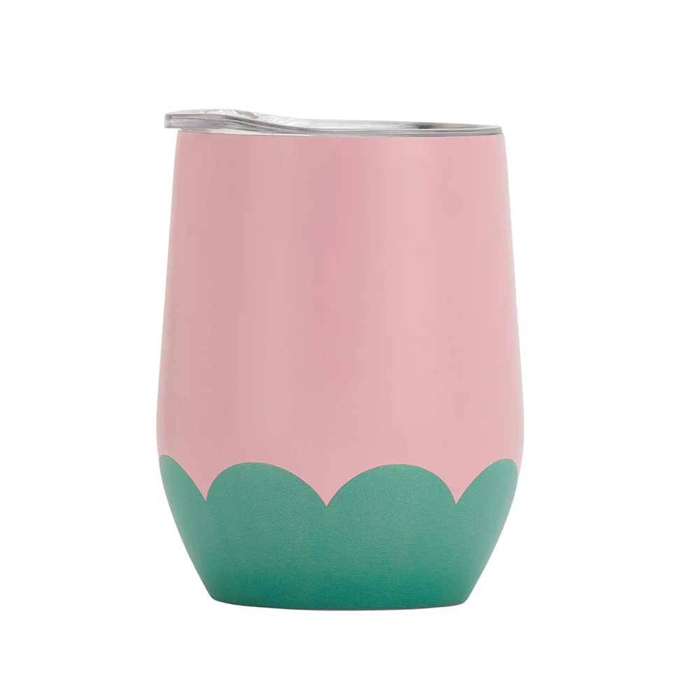 Annabel Trends Double Walled Tumbler Wave 350ml - Musk Green