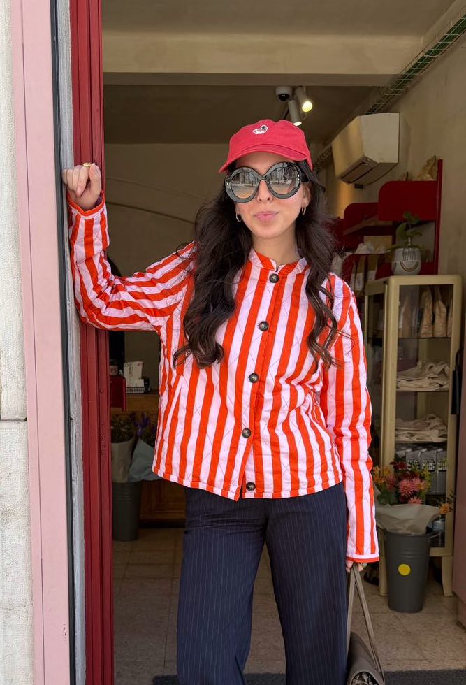 Lollys Laundry EmiliaLL Jacket LS - Stripe Red