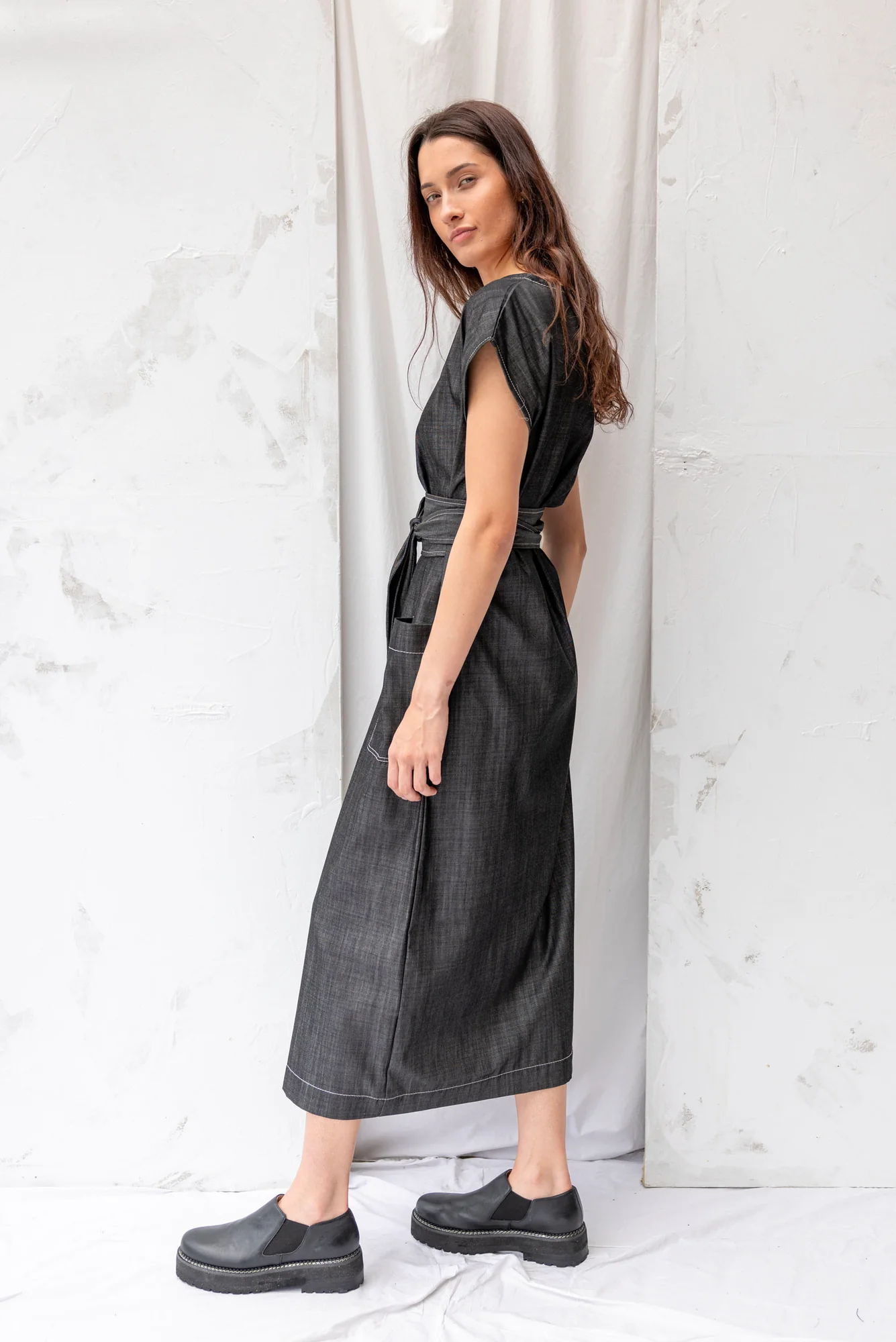 Re.Create Stella Denim Dress - Midnight