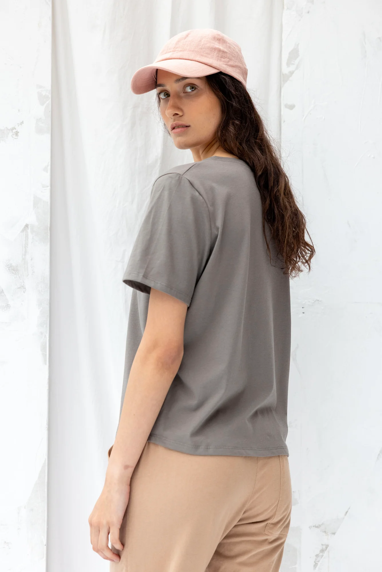 Re.Create Key Tee - Grey Sage