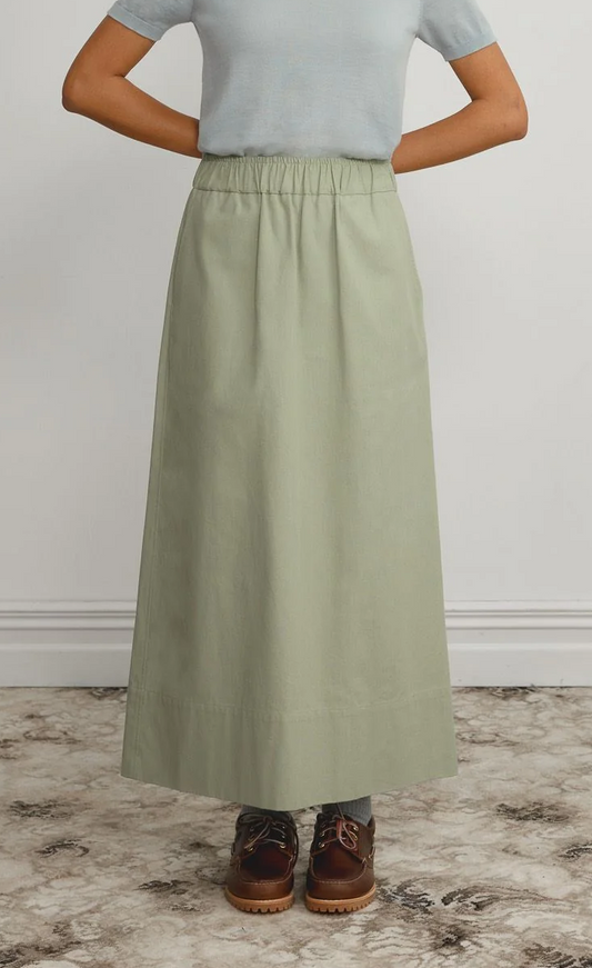 Standard Issue Cotton Broadcloth Skirt - Laurel