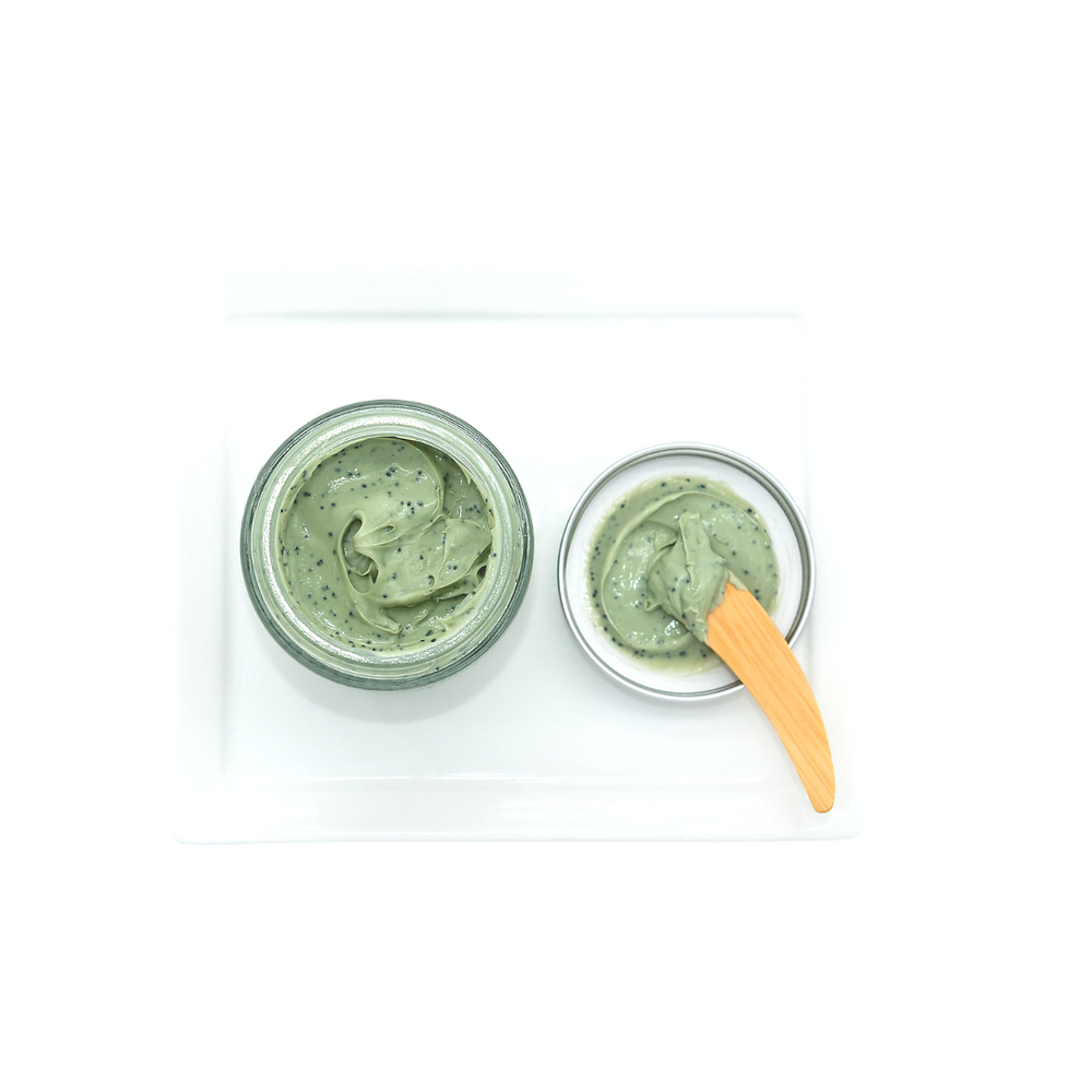 Nude Kiwi Collagen Clay Mask with Chia & Charcoal - 100g