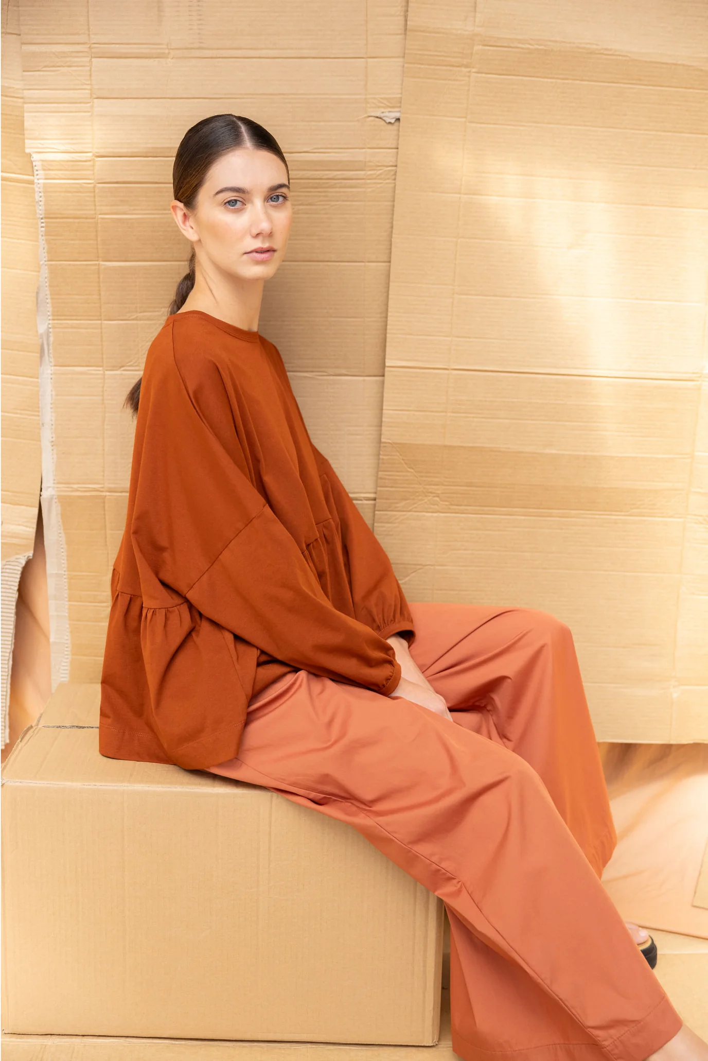 ReCreate Step Up Top - Chestnut