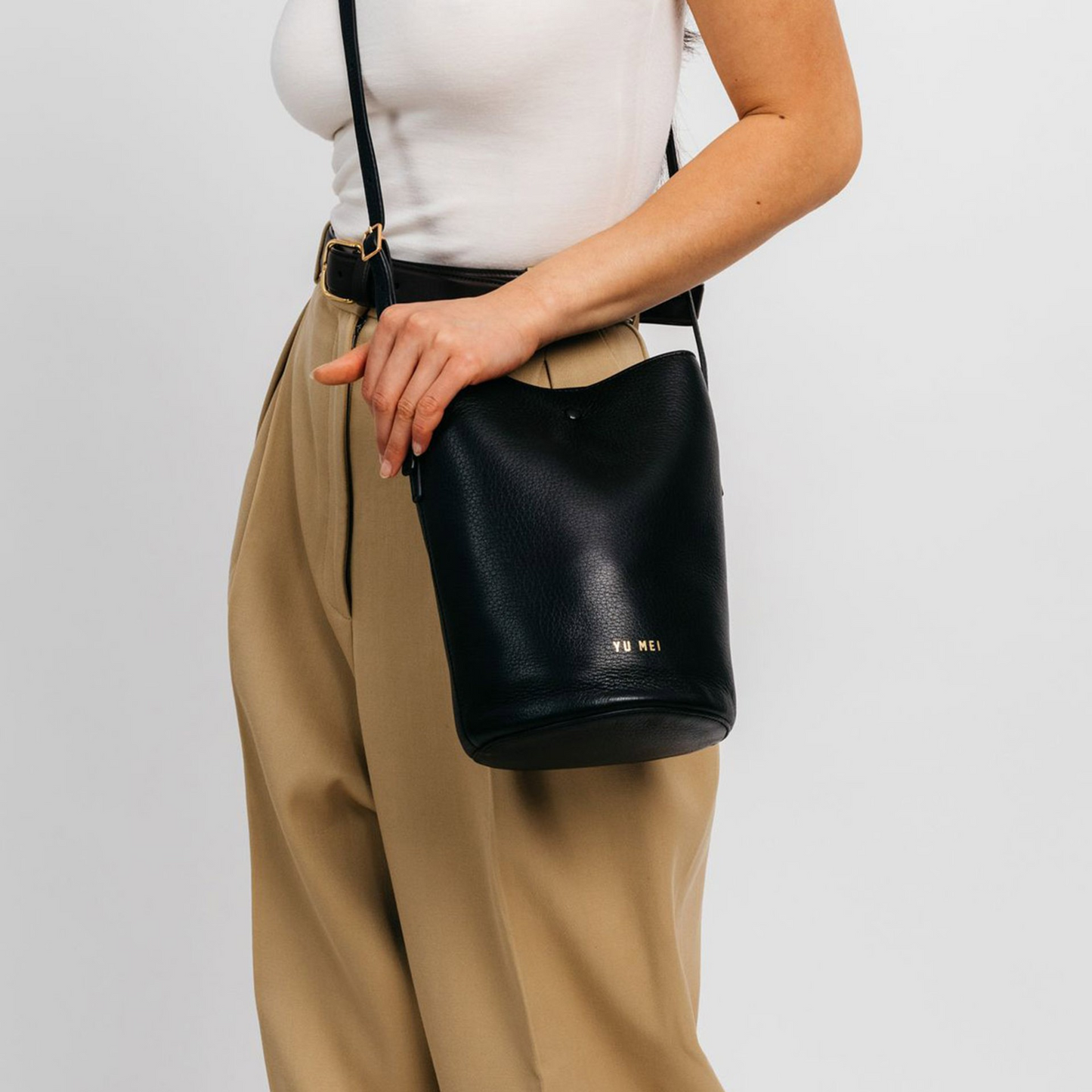 Yu Mei Phoebe Bucket Bag - Black