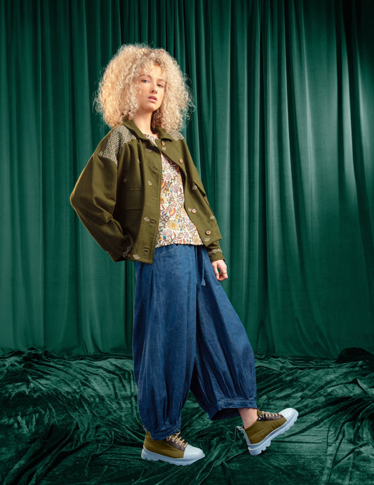 Boom Shankar Guru Pant - Blue Chambray