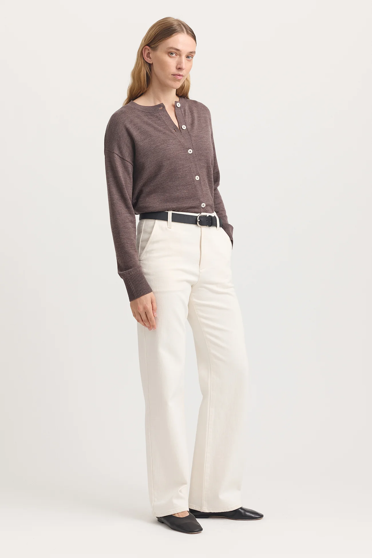 Toorallie Fine Knit Cardigan - Mocha