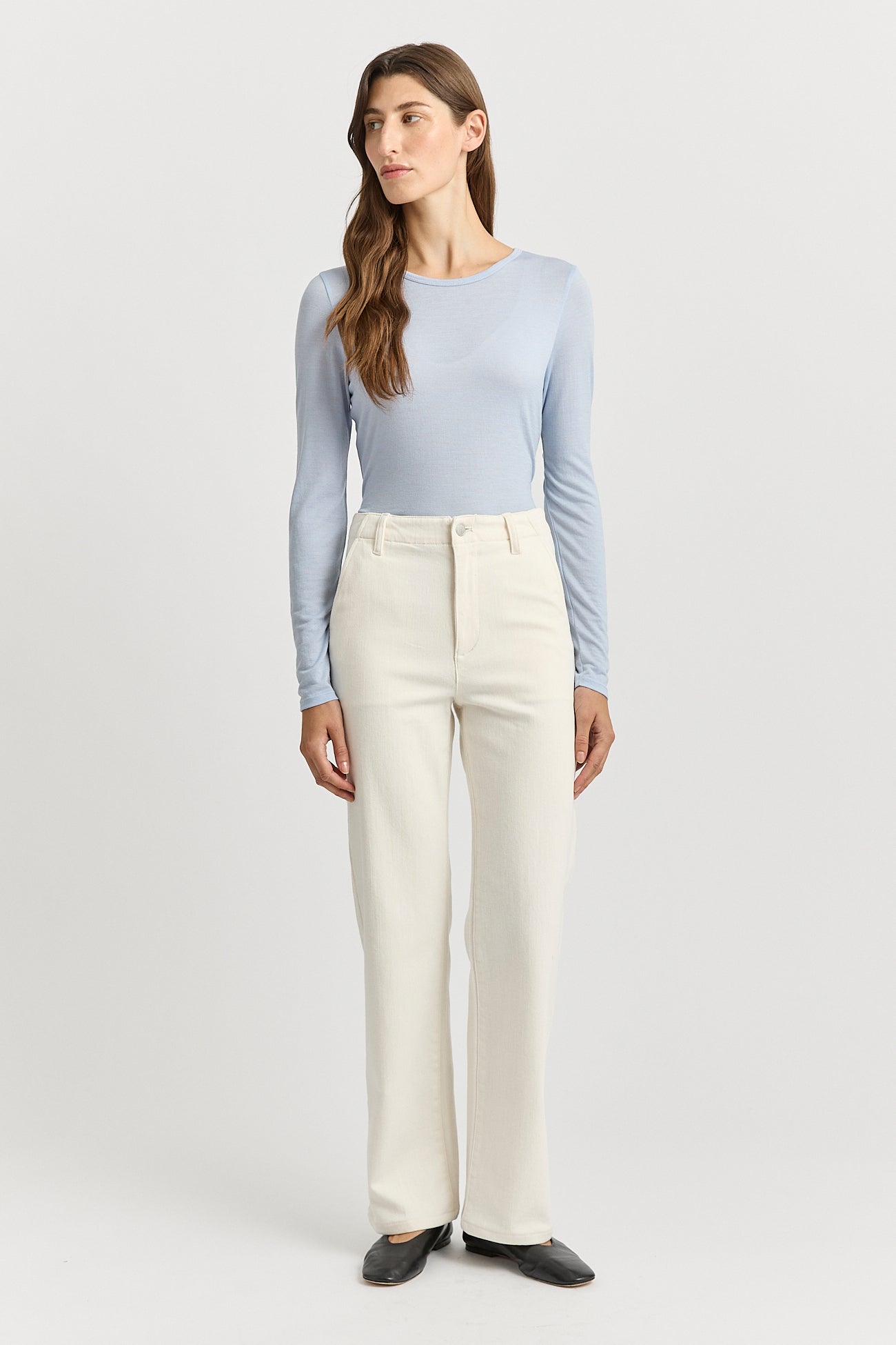 Toorallie Crew Merino Tee - Dove Grey