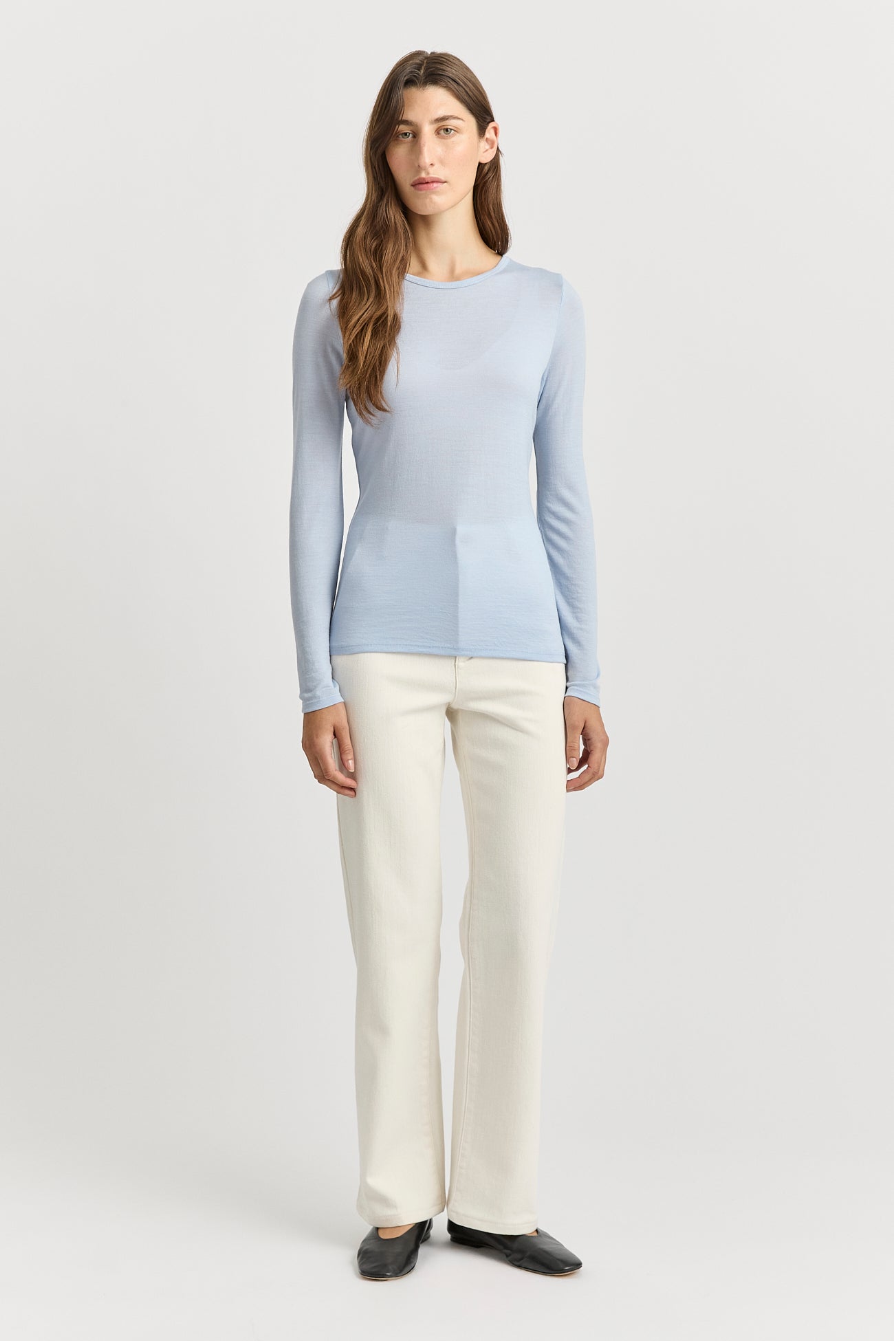 Toorallie Crew Merino Tee - Dove Grey