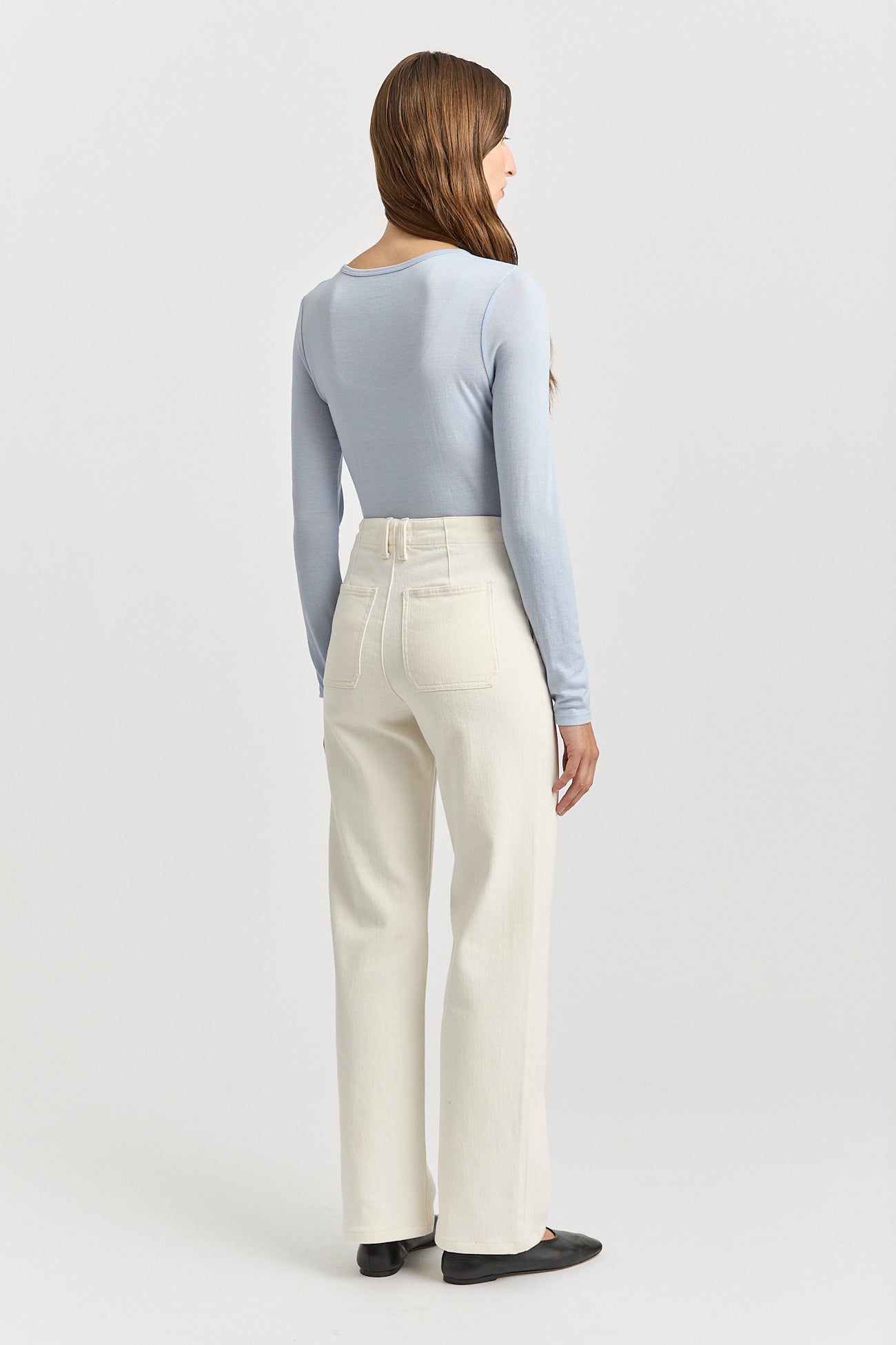 Toorallie Crew Merino Tee - Dove Grey