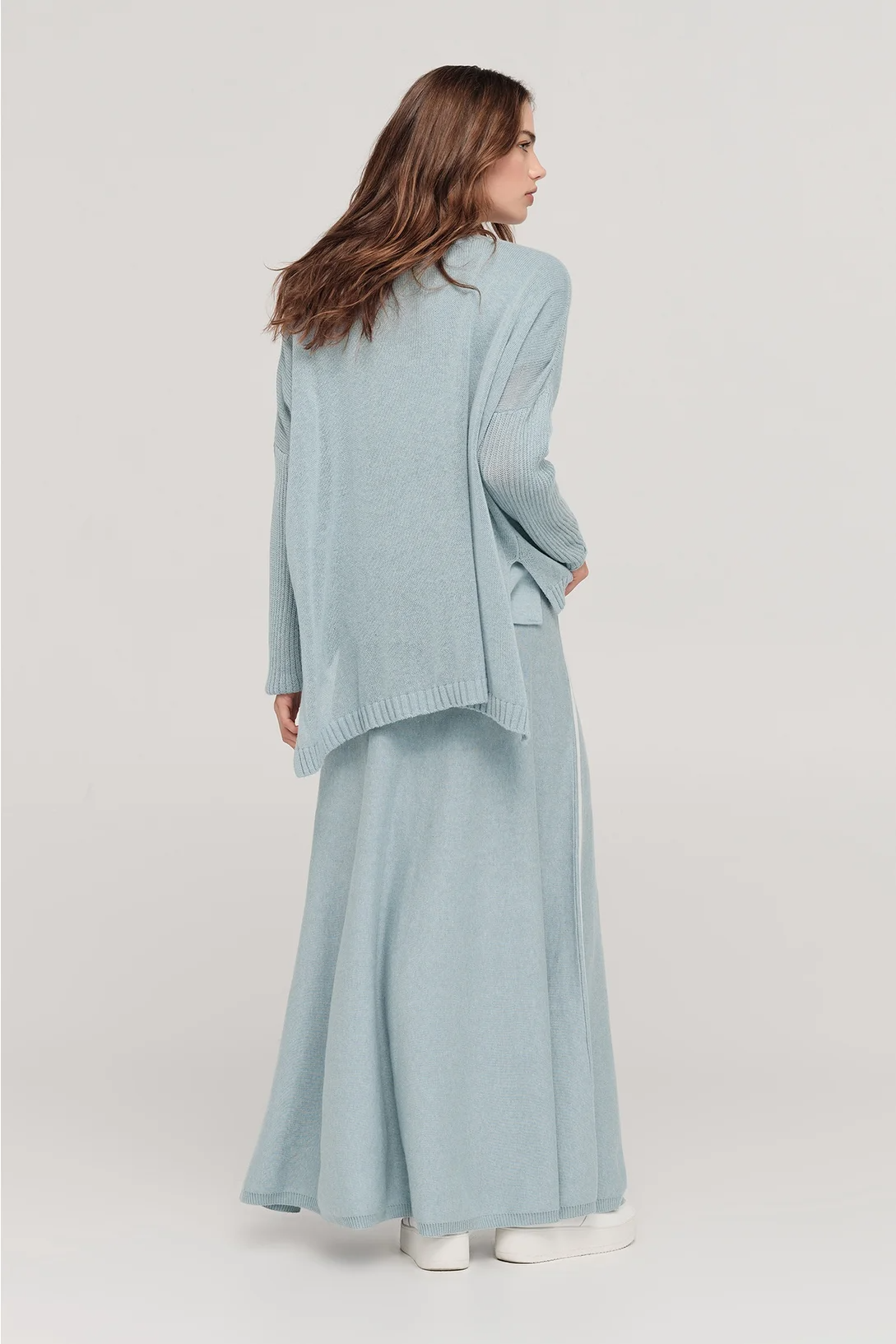Taylor Squared Lucent Sweater - Mist/Ivory