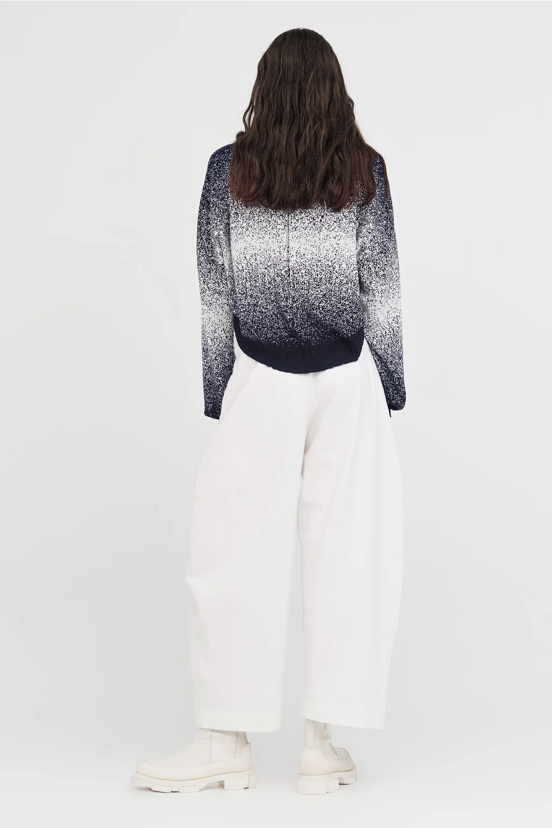 Taylor Gradient Art Sweater - Smoke/Ivory