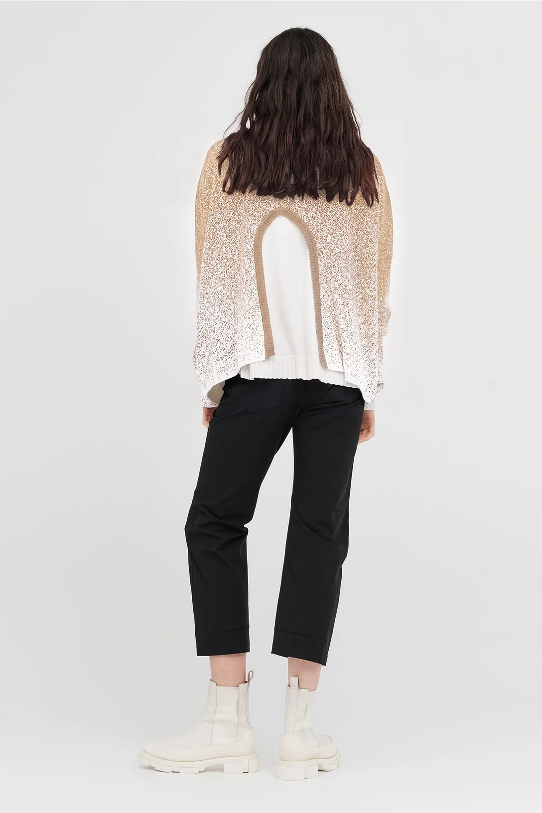 Taylor Gradient Submerge Sweater - Sand/Ivory