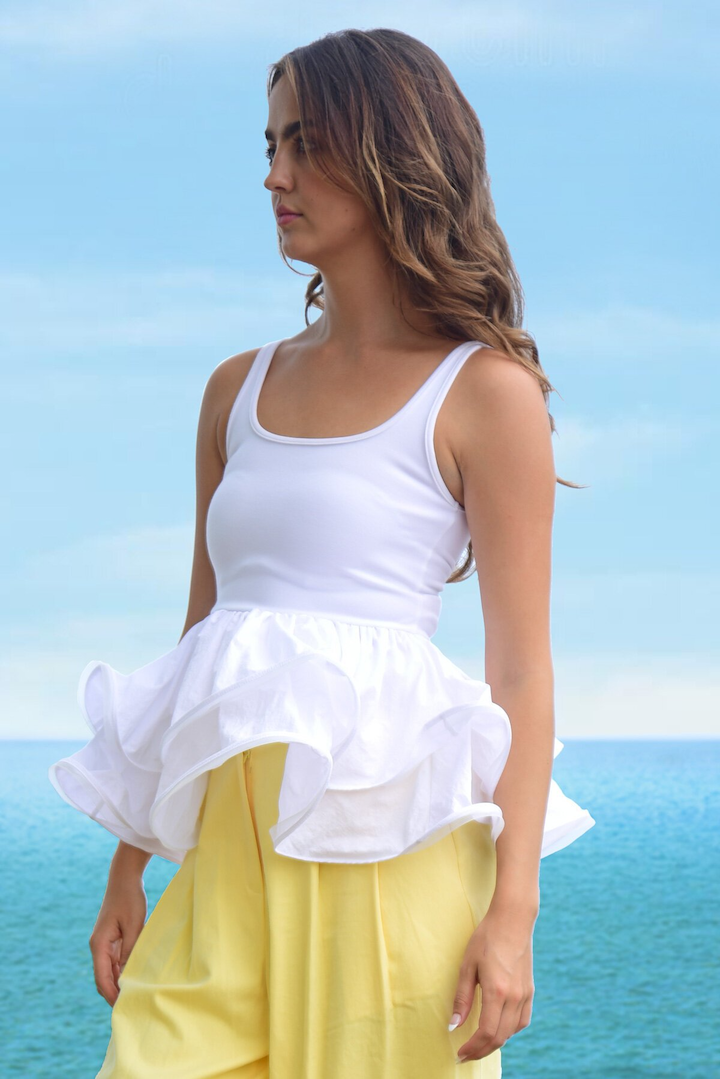 Coop Tutu Cool To Care Top - White