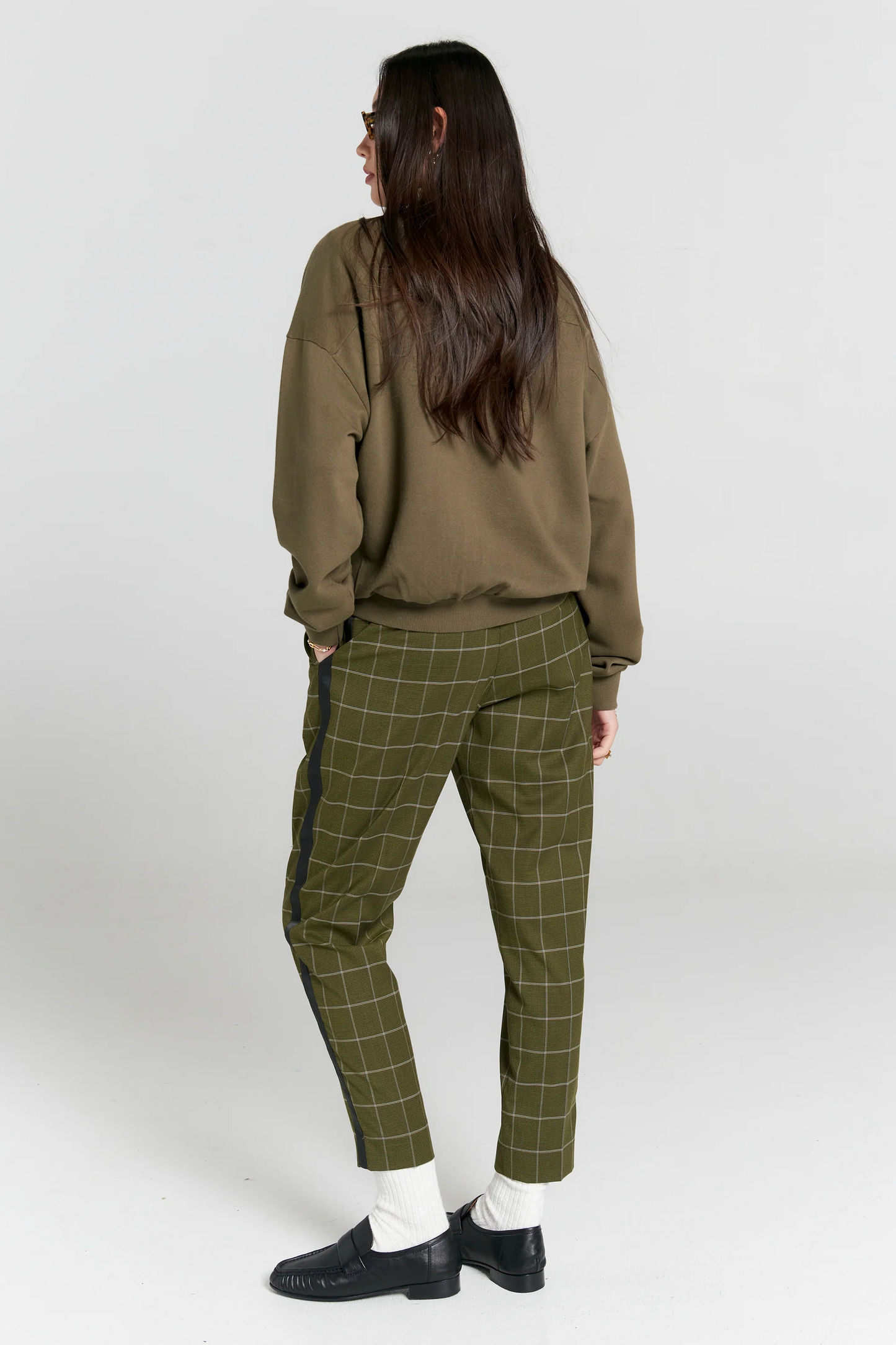 Karen Walker Runaway Organic Cotton Crewneck Sweatshirt - Hunter Green