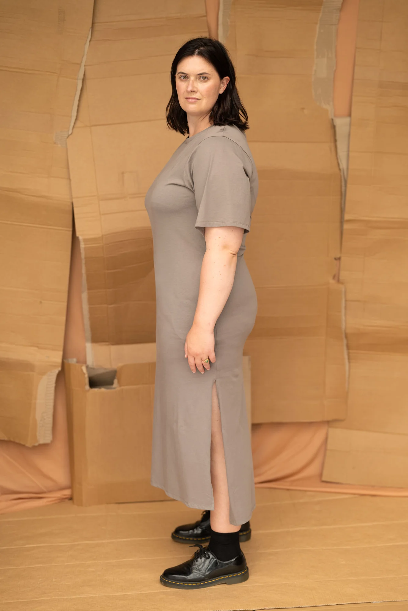 Re.Create Forage Dress - Grey Sage