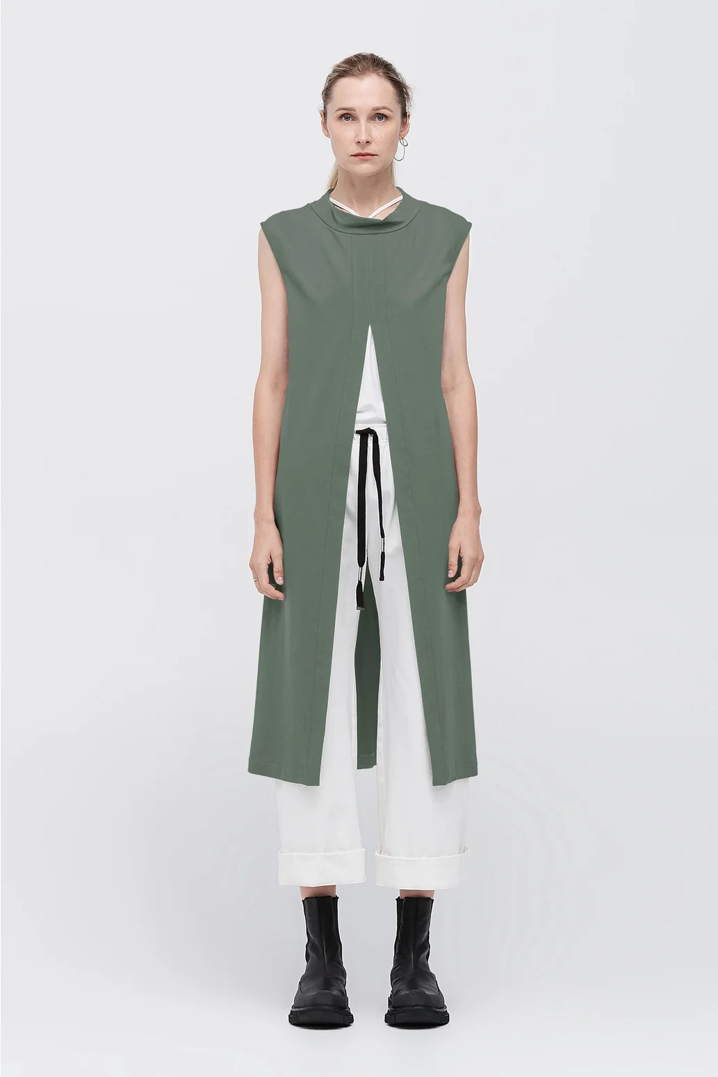 Taylor Knit Glaze Tunic - Lichen