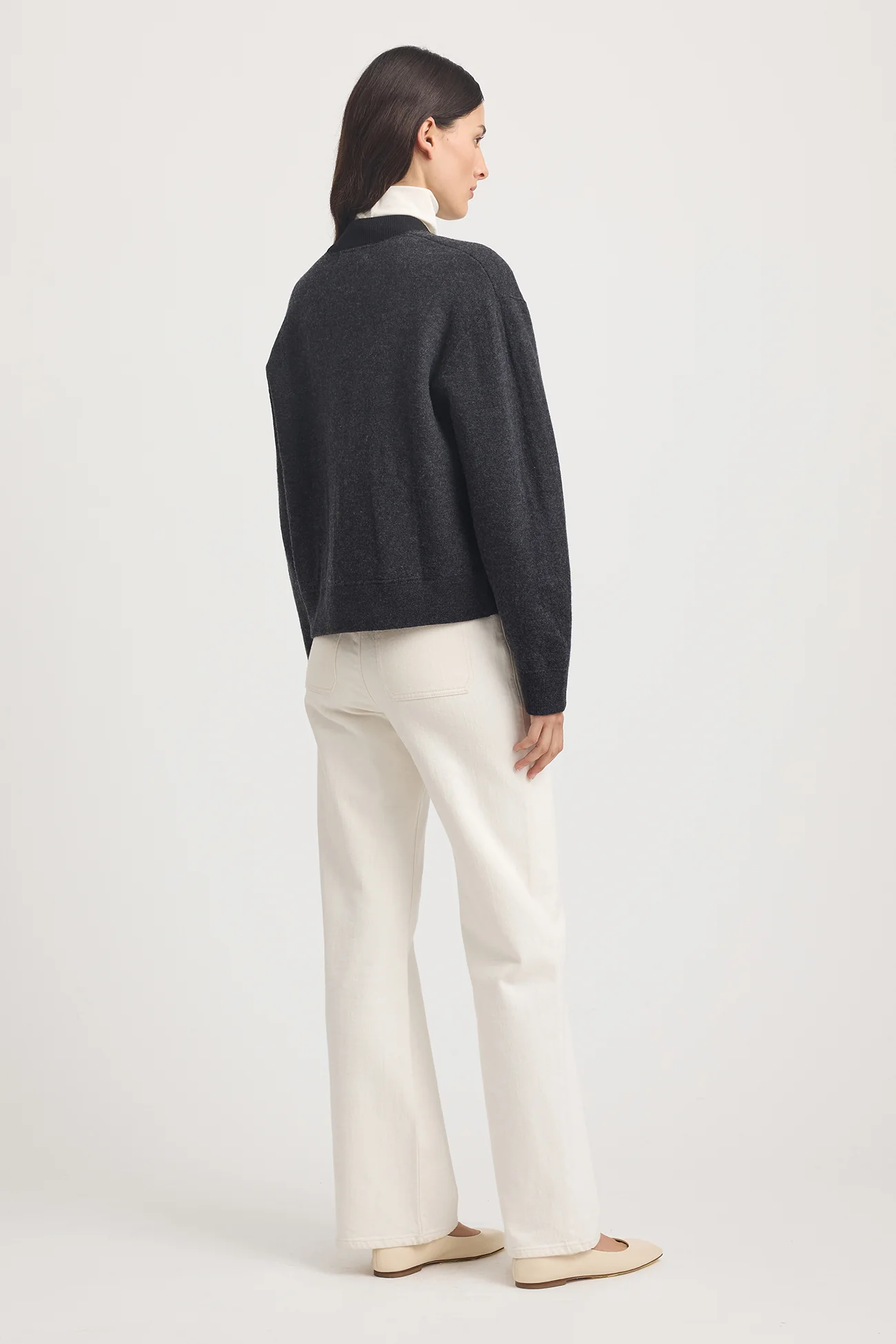 Toorallie Wool Bomber - Charcoal