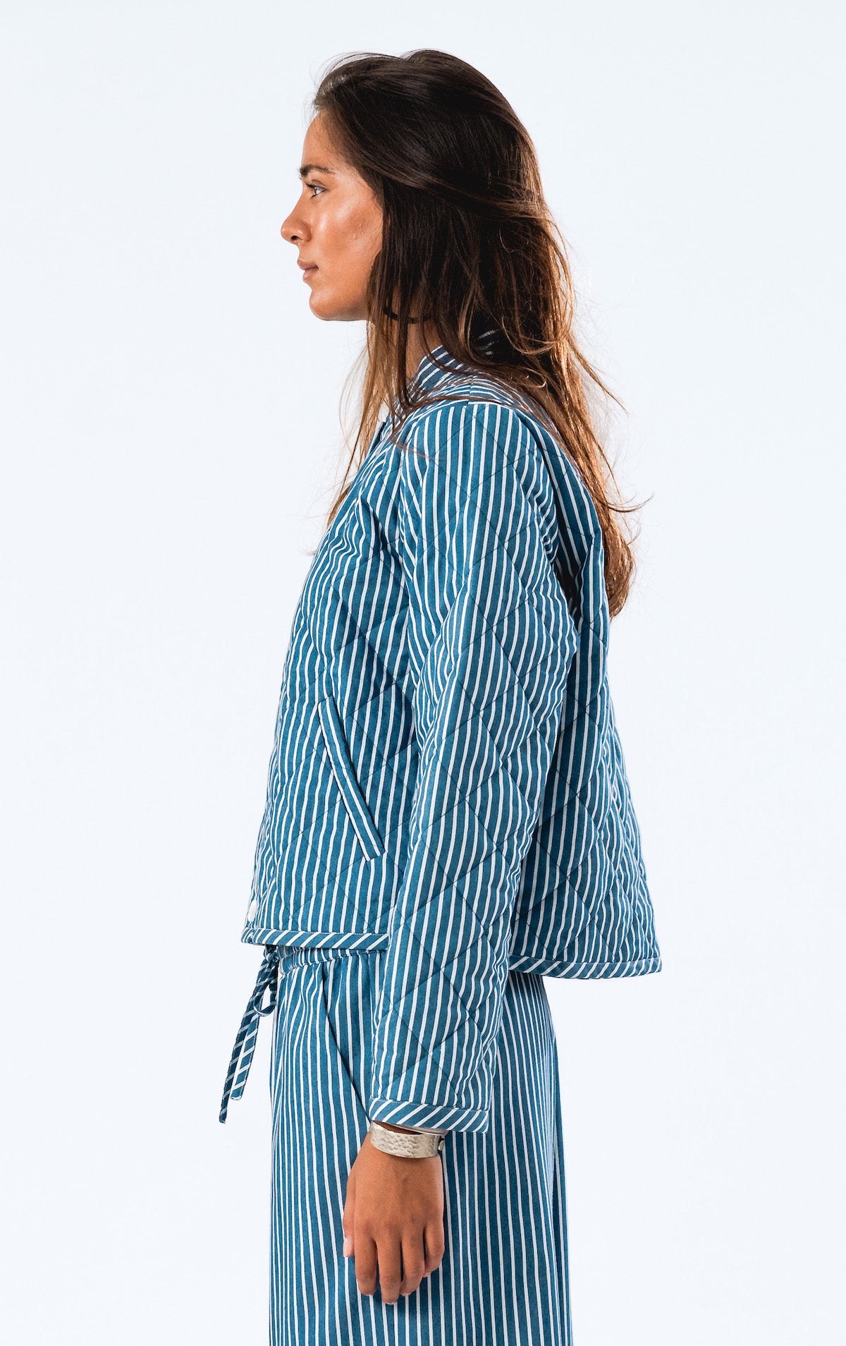 Lollys Laundry EmiliaLL Jacket LS - Stripe Blue