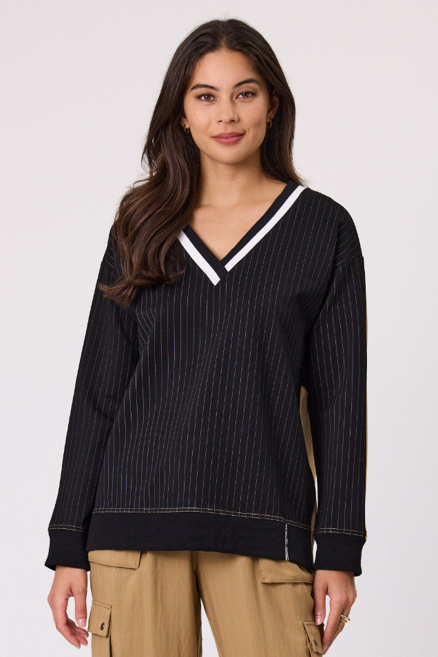 Design Nation Atlas Sweater - Black/Sand