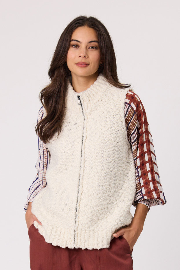 Design Nation Chateau Vest - Cream