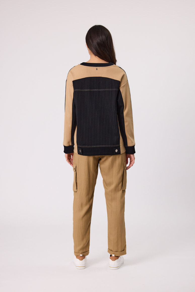 Design Nation Atlas Sweater - Black/Sand